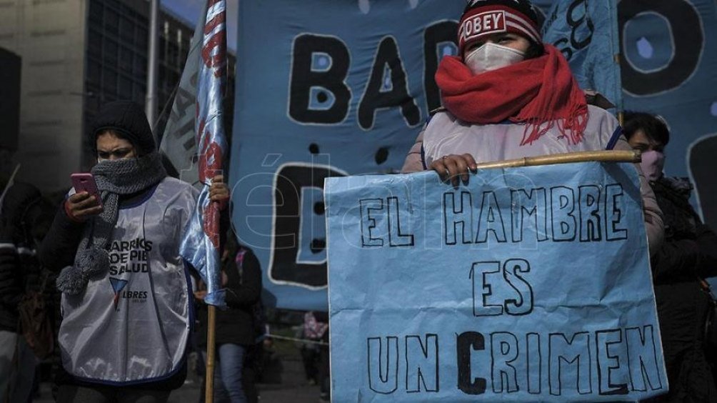 Barrios de Pie realiza una protesta "contra el ajuste en las cooperativas"