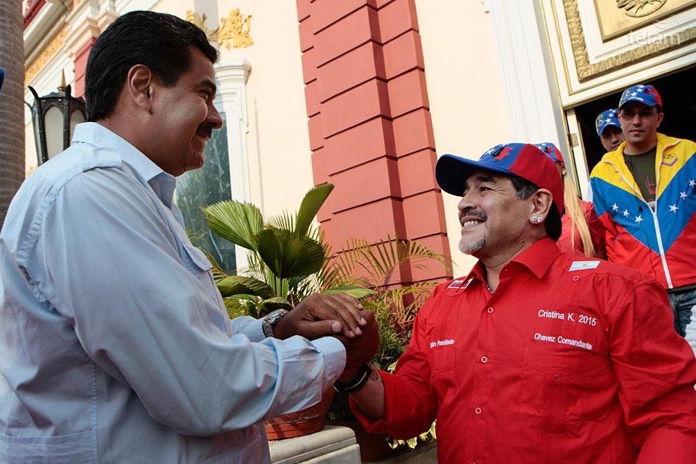 Fernández compartió una carta de Maduro por Maradona: "Venezuela está junto a ustedes"