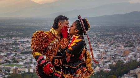 Luján y Santiago, un amor de ballet del altiplano que nació en las redes