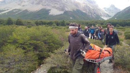 Rescataron a una turista uruguaya que se golpeó la cabeza camino al Cerro Fitz Roy
