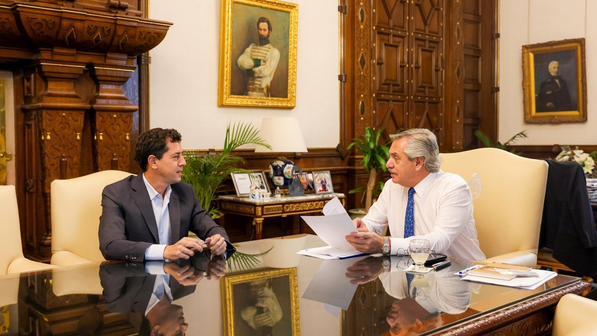 El Presidente y Wado de Pedro compartieron un encuentro "positivo y franco"