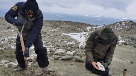 Las tareas científicas de los guarparques en la Antártida