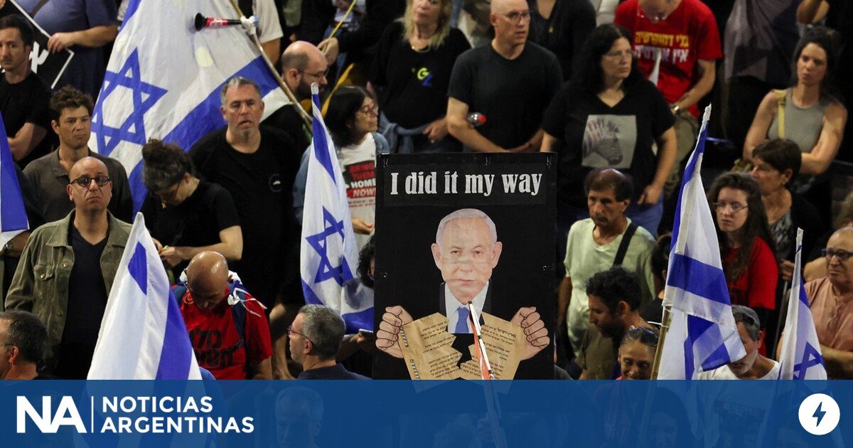 Miles de israelíes se manifestaron para exigir la liberación de los rehenes