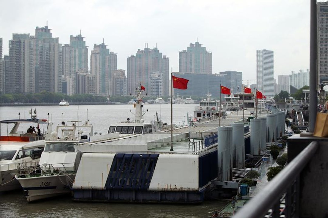 El tifón Bebinca tocó tierra en Shanghai